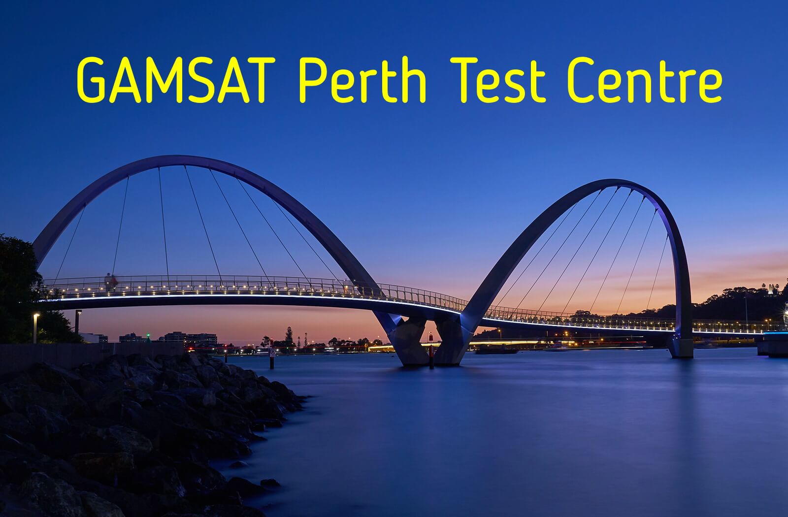 Where is GAMSAT held in Perth?