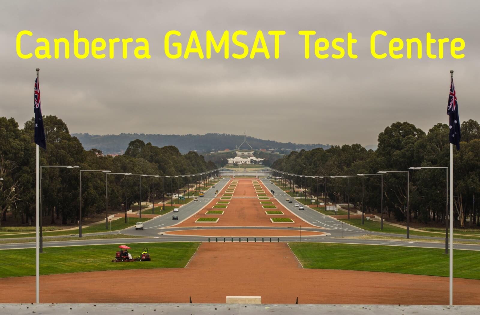 Where is GAMSAT held in Canberra?